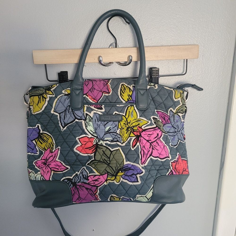 VERA BRADLEY FALLING FLOWERS DAY OFF SATCHEL Handbag‎ Crossbody